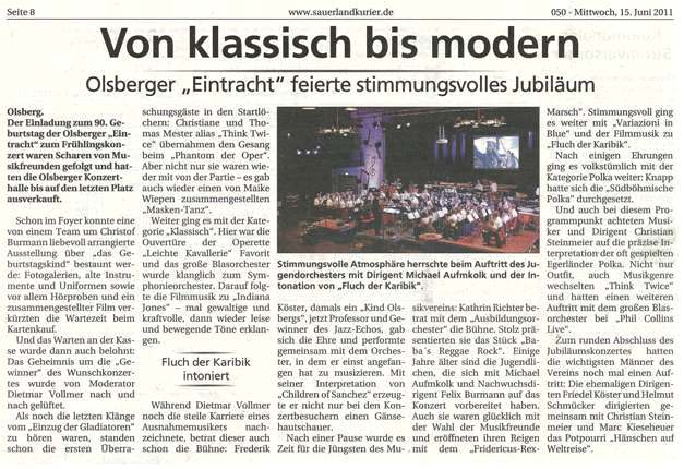 Sauerlandkurier vom  15.06.2011