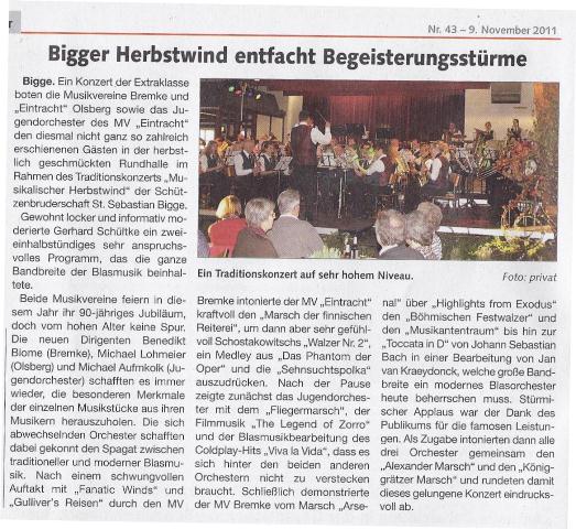 Briloner Anzeiger 09.11.2011