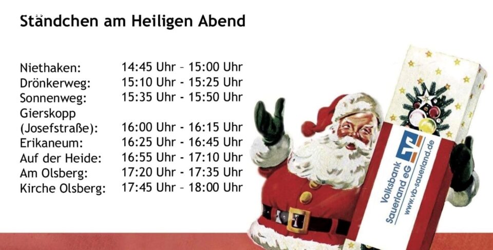 Ständchen an Heiligabend